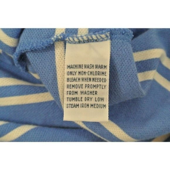 Polo Ralph Lauren Collared Shirt Blue Striped Mens Small  Relaxed Oversize Fit - Picture 9 of 10